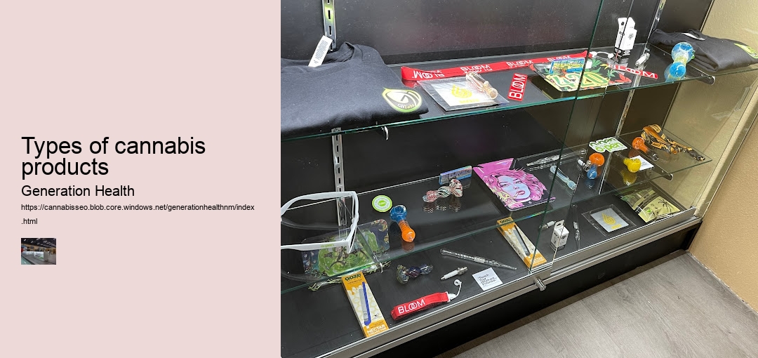 Types of cannabis products
