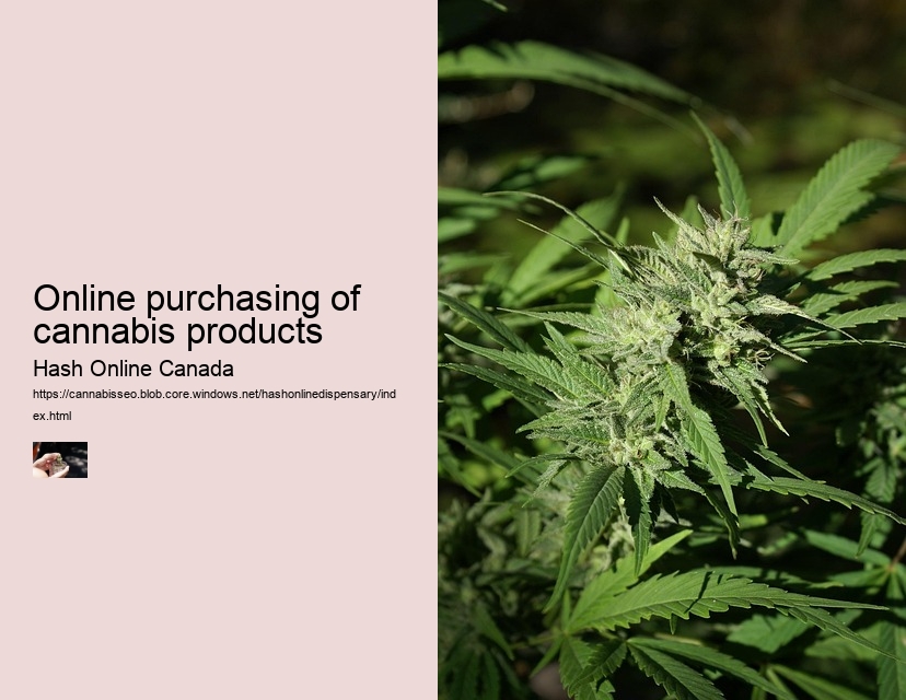 Online purchasing of cannabis products