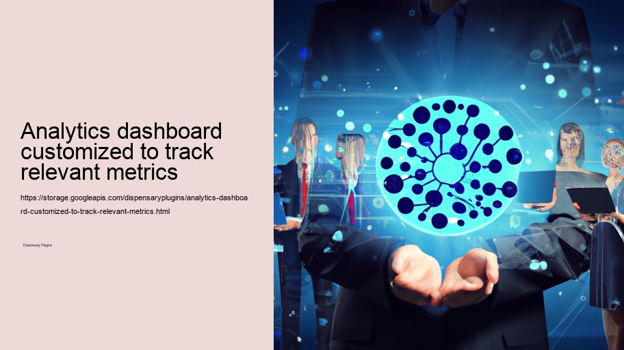 Analytics dashboard customized to track relevant metrics